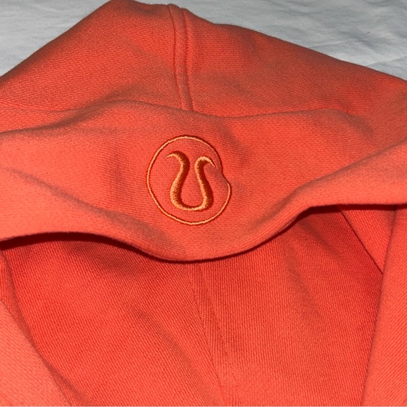 Lululemon Scuba Half-Zip Hoodie Orange Women’s Size XL/XXL Athleisure Sweatshirt - Picture 7 of 11